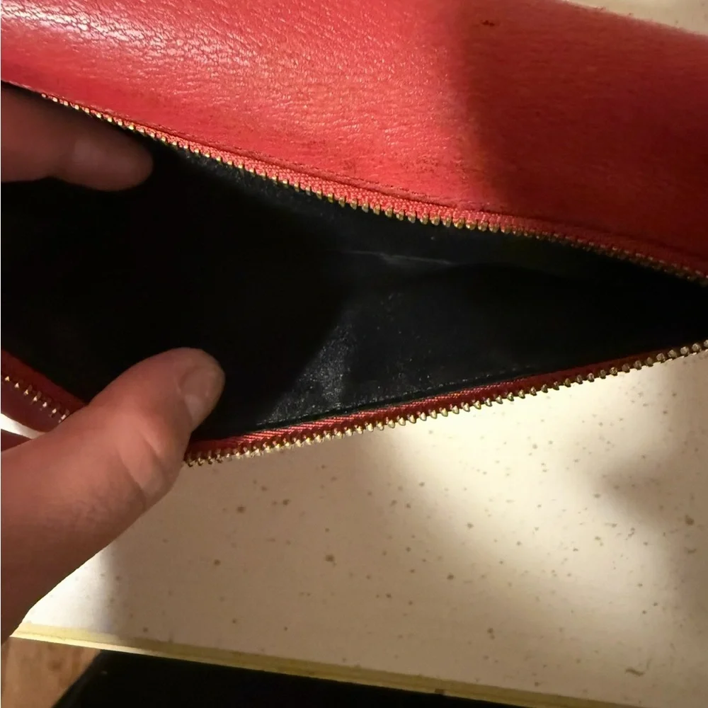 Loewe Cherry Red Leather Wallet - Picture 4 of 15